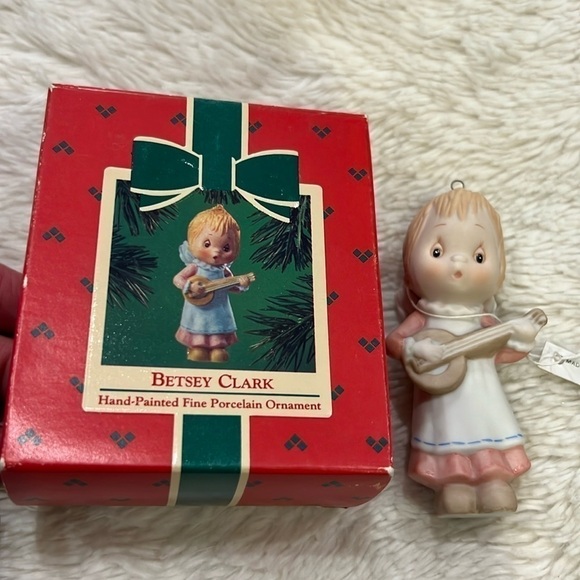 Hallmark 1984 Betsey Clark Porcelain Ornament Vintage - Picture 1 of 9